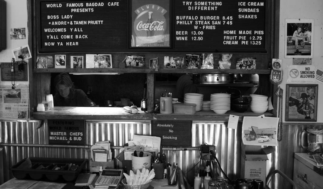 Back to the 50s at the Bagdad Caf, Newberry Springs, California, 2006