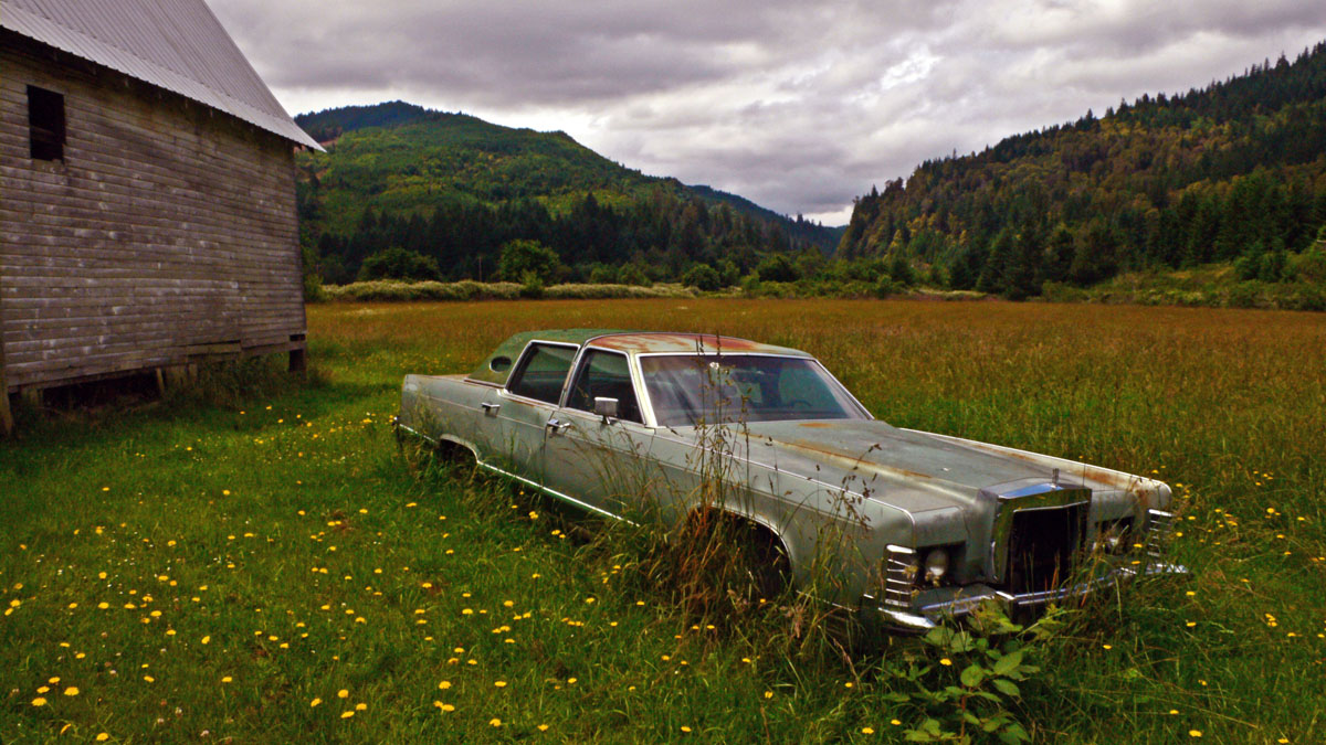 Abandoned sedan, Remote, Oregon, 2006