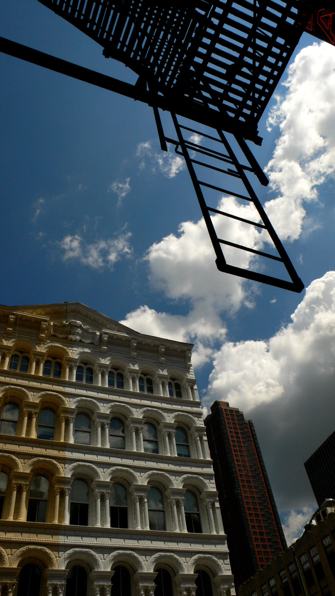 Fire escape, Chambers Street, New York City, 2006