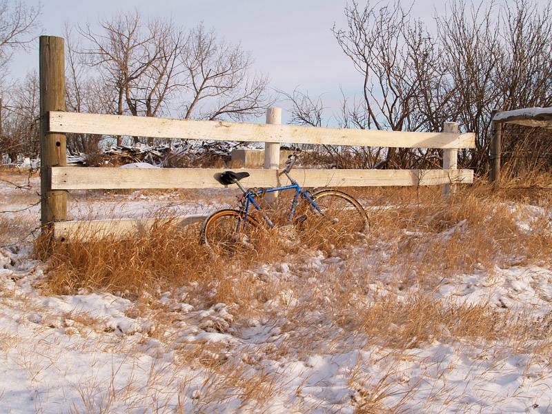 Cold deserted bike ...