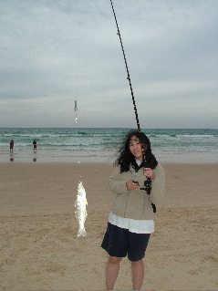 Fishing on Fraser Island