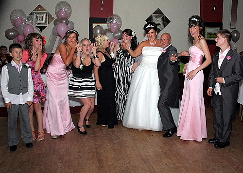 Sian and Allen and family - still happy to have their photo taken