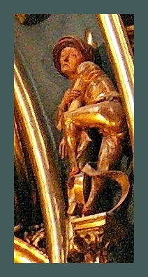 little detail - a boy like in front of basilica