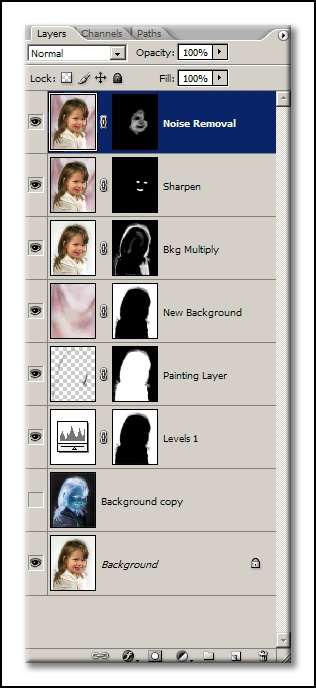 Layers Palette Screenshot