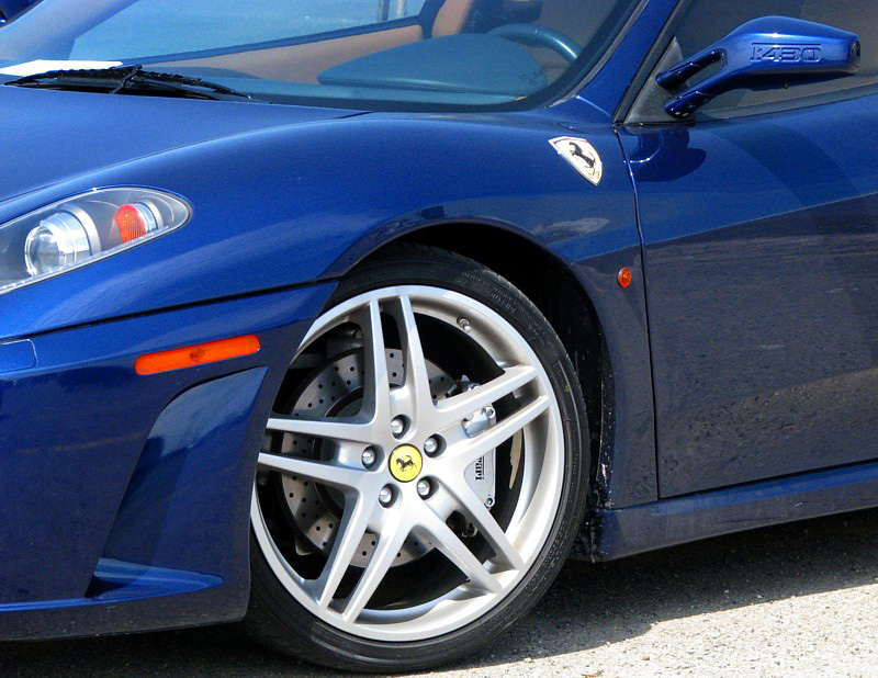 blue Ferrari