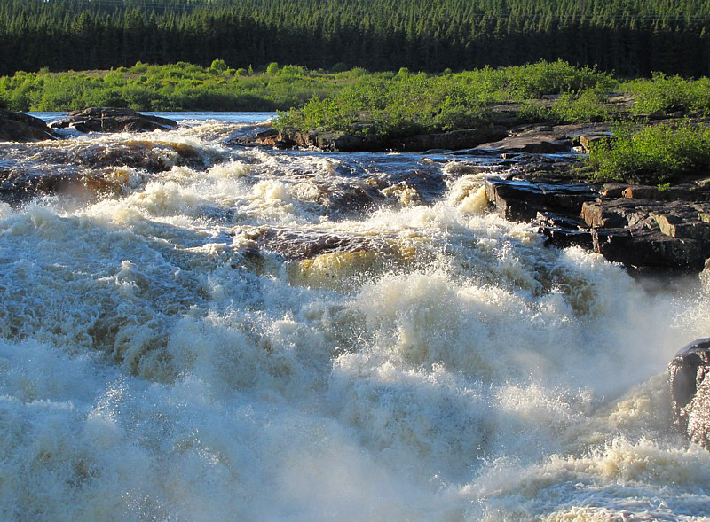 les eaux  de la rivire