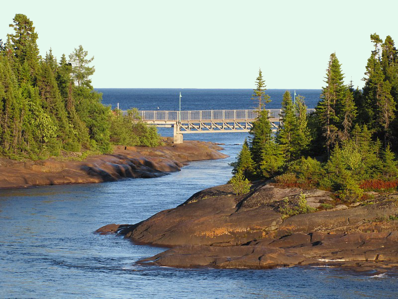 passerelle sur le Saint-Laurent