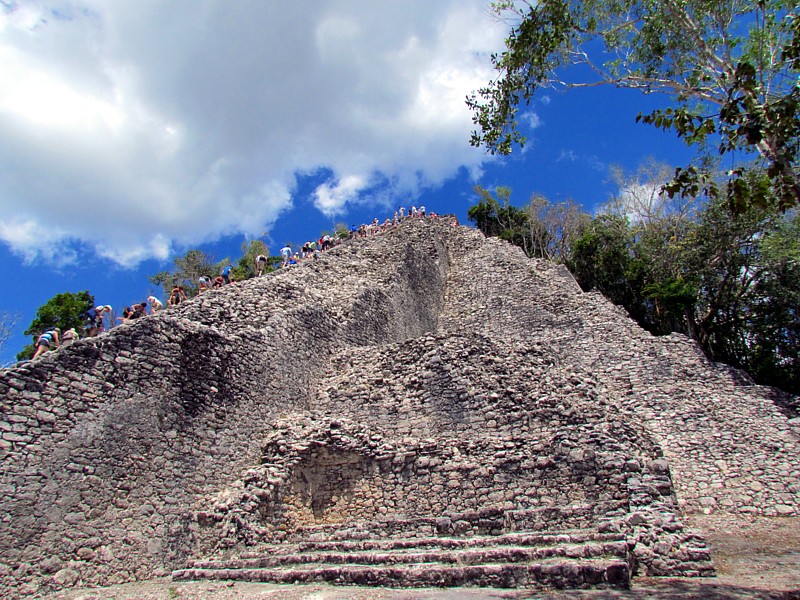 Nohoch mul la plus haute pyramide du Yucatan