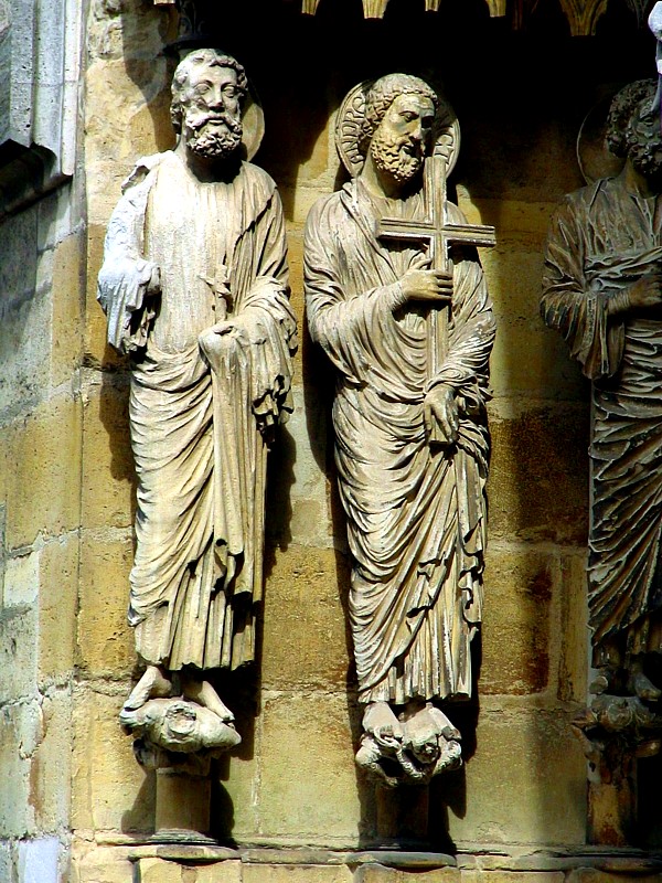 statues exterieures., cathdrale
