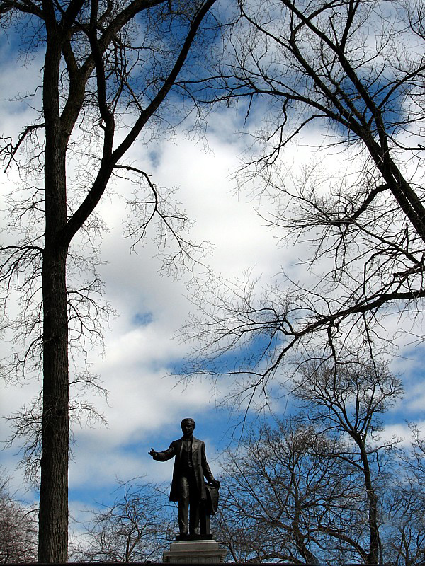 la statue du parc