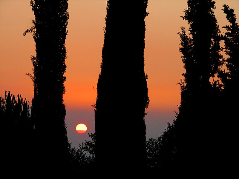 Sunset in tuscany