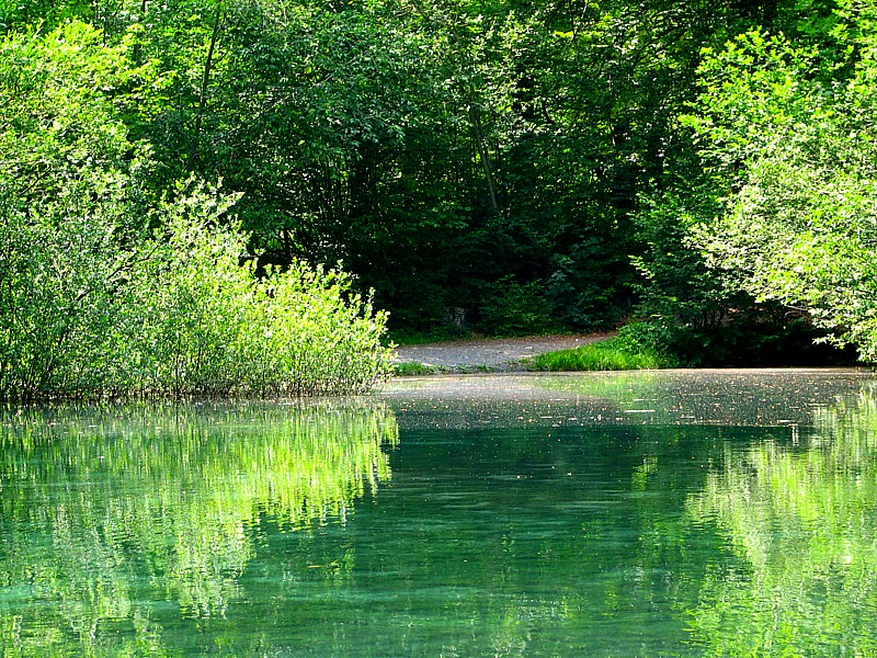 Haute-Savoie , le reflet sur le lac
