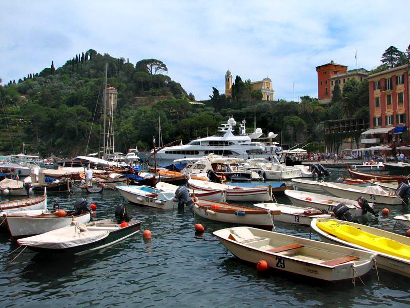 embouteillage au port de Portofino