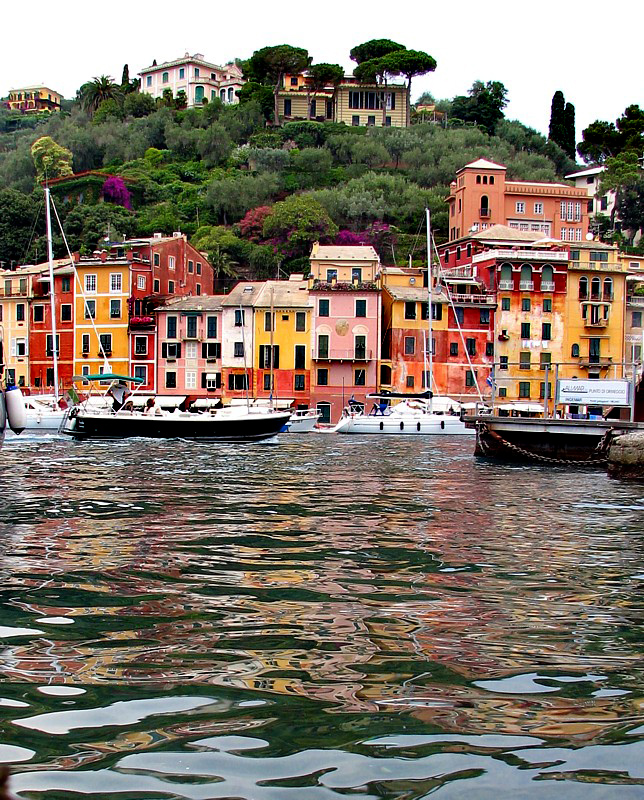 Portofino , la rade aux reflets