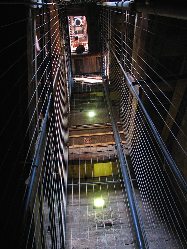 la cage d'escalier