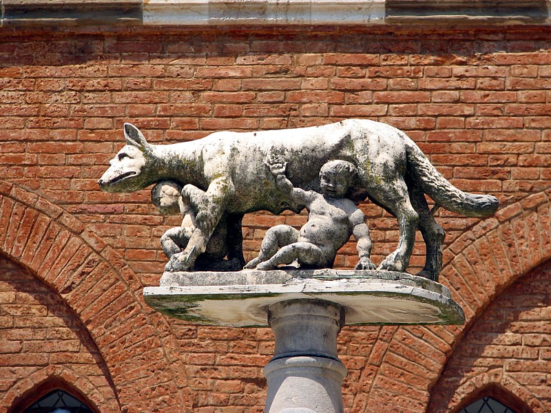 La louve,  Romulus et Remus