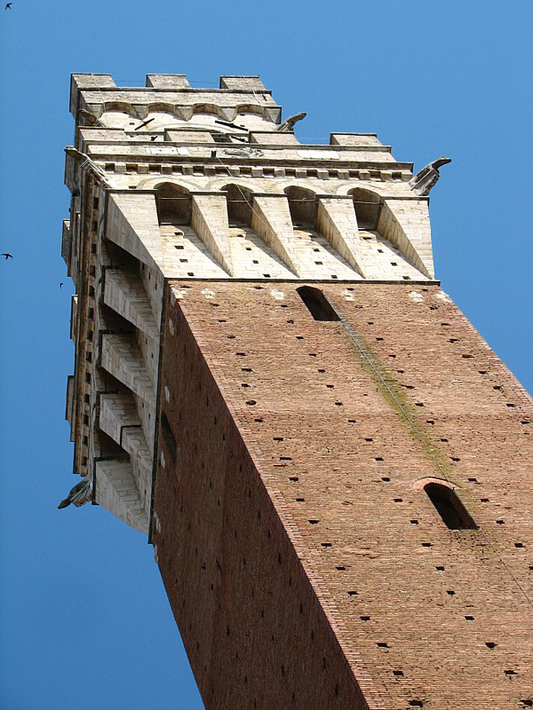 le haut de la tour