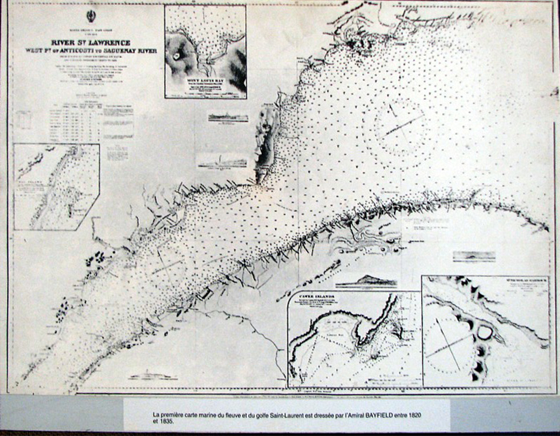 archives premire carte marine du Saint-Laurent