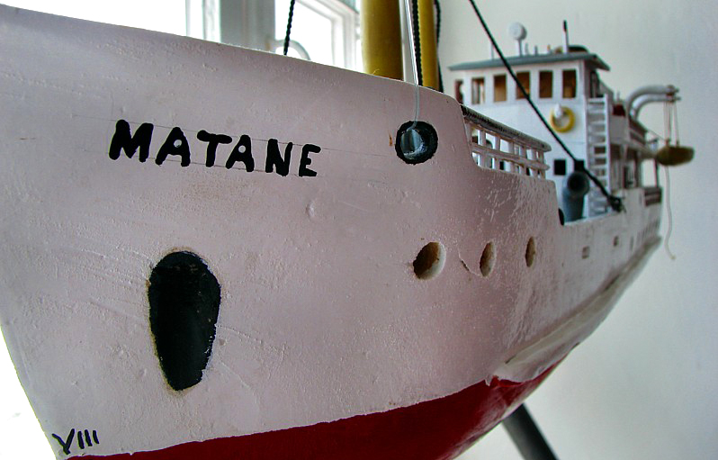 la golette Matane, la maquette
