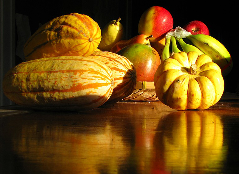 Nature morte  la courge