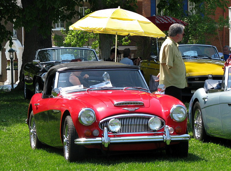 Austin Healey rouge dcapotable