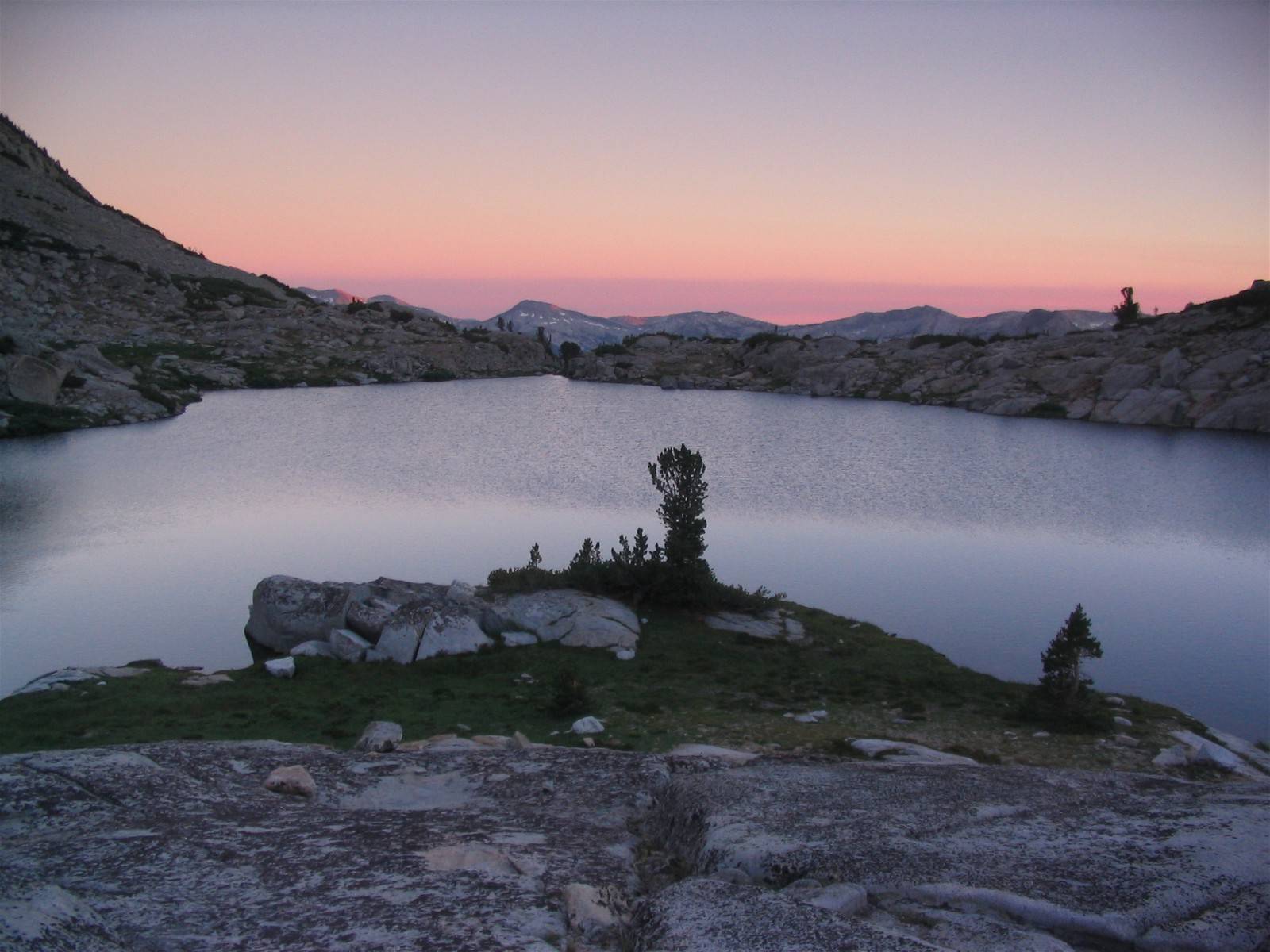 Heart Lake near Selden Pass on the Muir Trail
