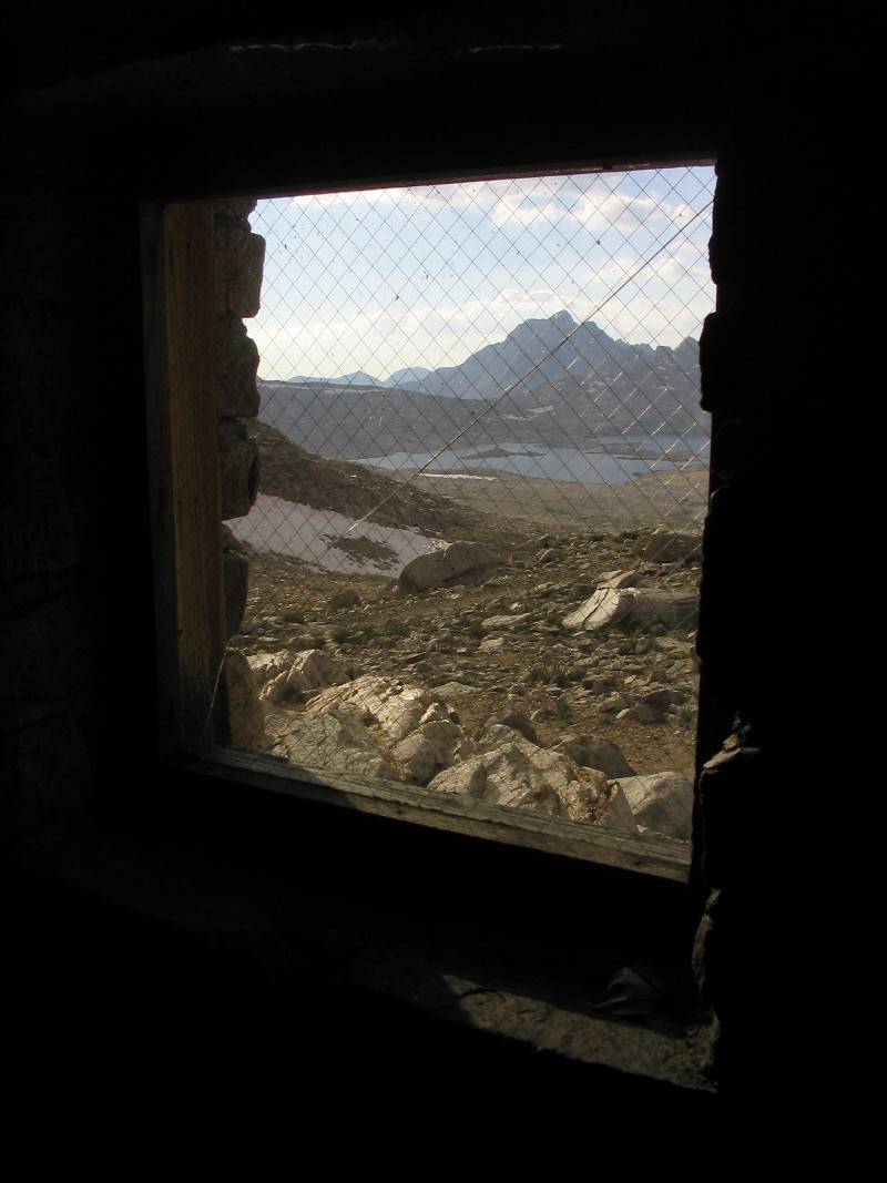 One window, one crack, one incredible view