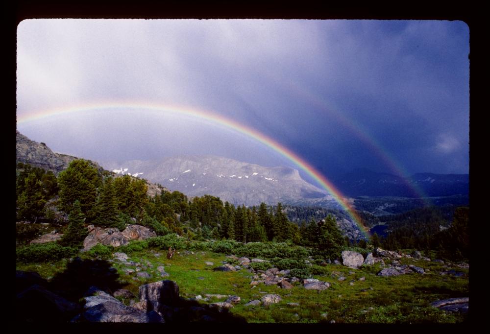 Timothy Lake double rainbow