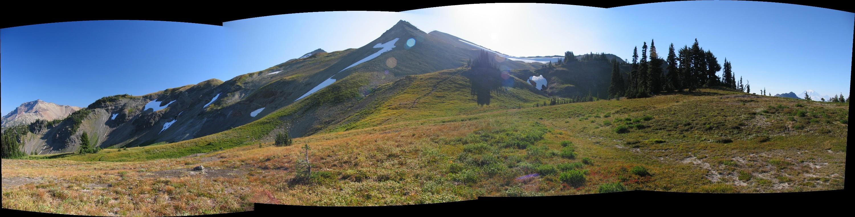 Peak 6768 campsite panorama