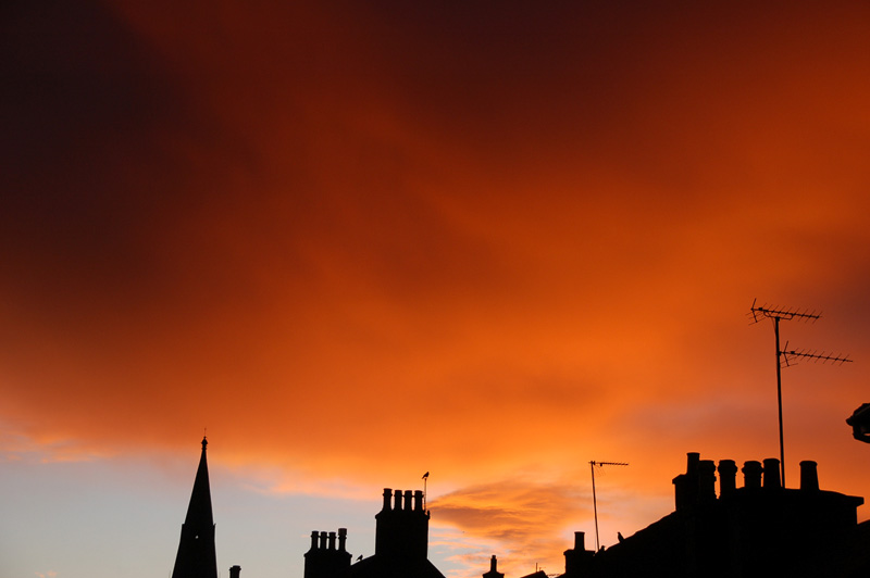 12th November 2010 <br> red sky warning