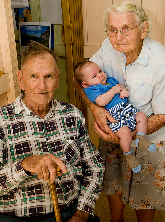 Marcus with Nanna and Ray