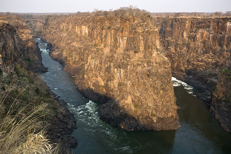 Downstream of the falls