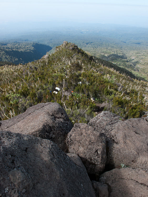 Porters following