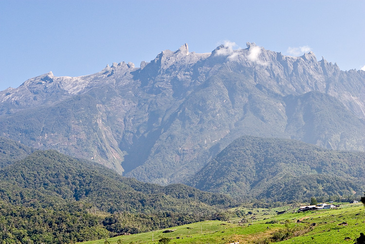 View to Mt. Kinabalu