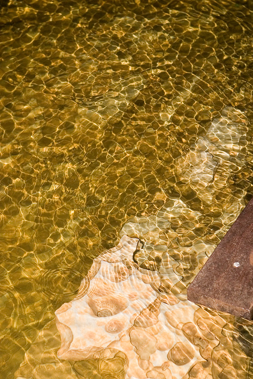 Water running through Clearwater Cave