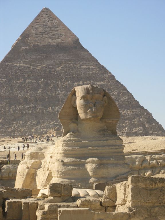 Khafres Pyramid and Sphinx