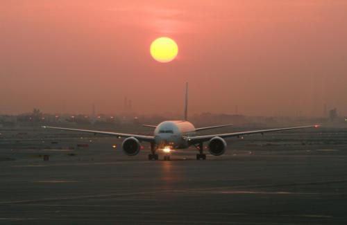 Sunrise at Dubai airport