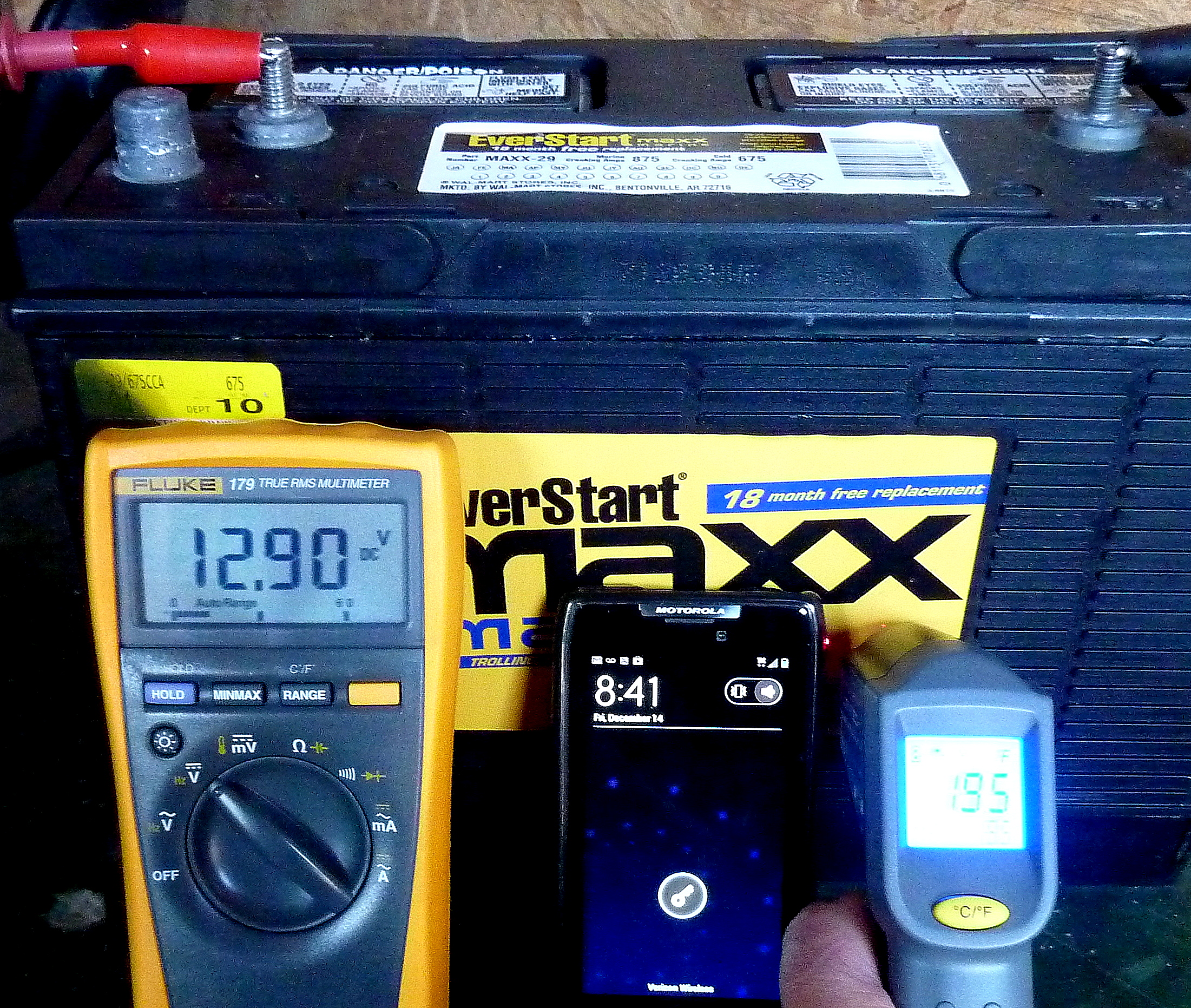 December 14, 2012 - Resting Voltage