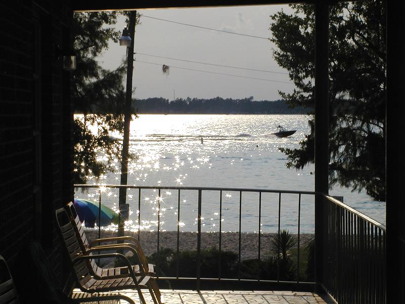 Sunlight Sparkling On the Lake