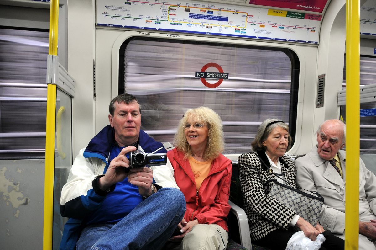 May 30, Bonnie & Charlie on the Train to London