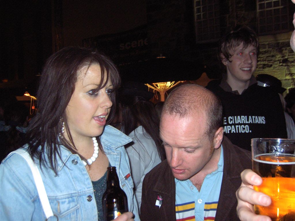 Nev checks out this girls bottle