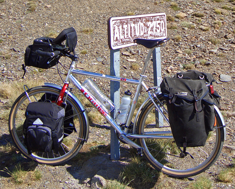 060  Steve - Touring Spain - Orange O2 touring bike