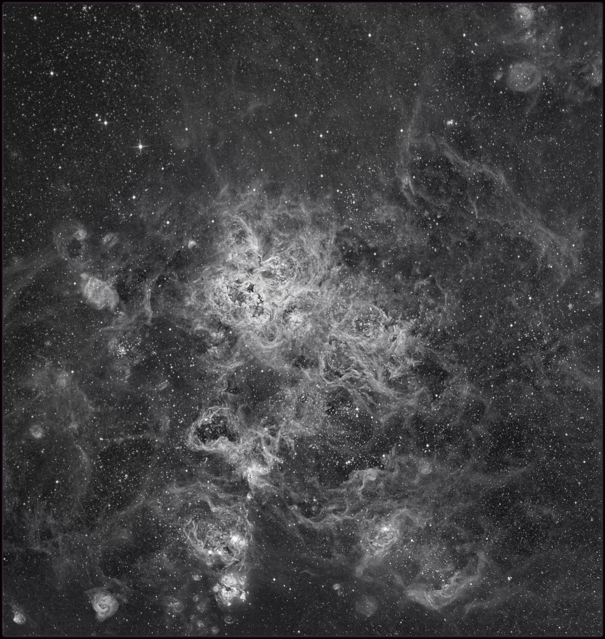 The Tarantula nebula Ha only