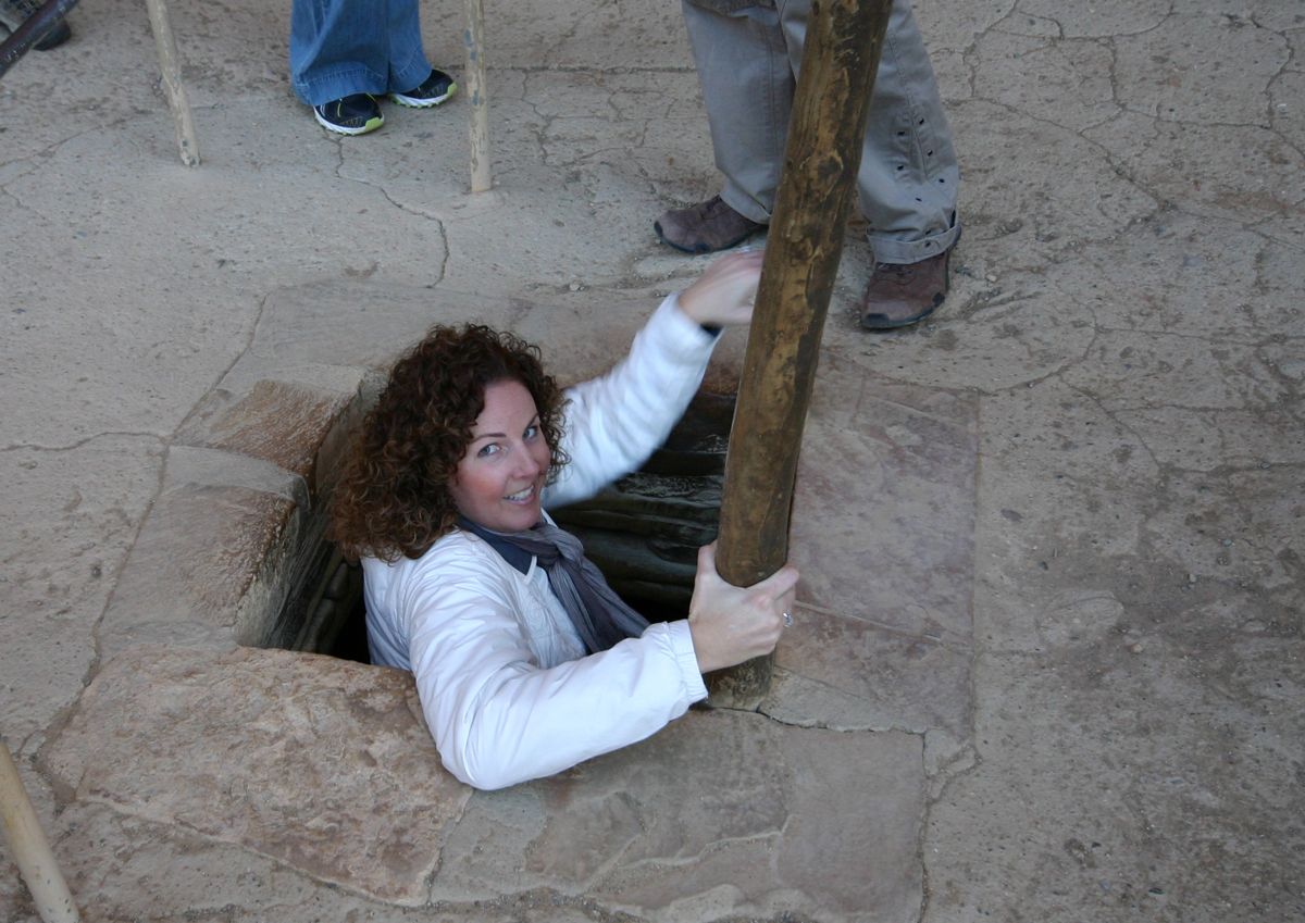 Cathy going in.
