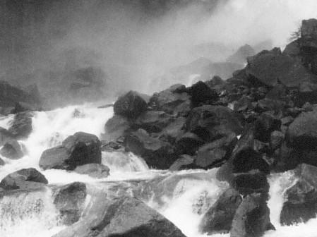 base of yosemite falls,1986