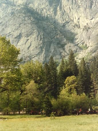 meadow,rockface,horsetrail,yosemite,1986