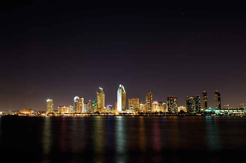 San Diego Down Town Night Shot (1)