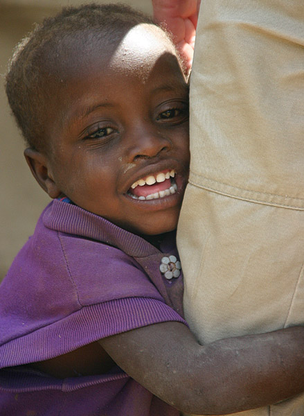 I think this little Masi chap enjoyed or village visit more than us! Wouldnt let go of anything or anyone!