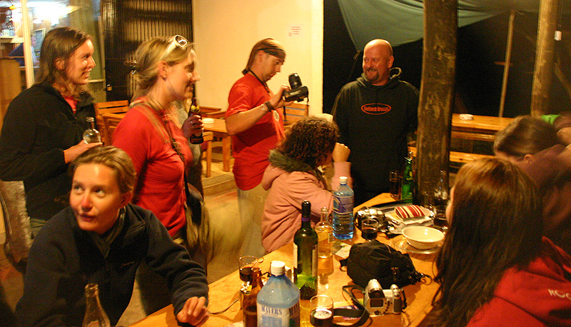 Drinks on the Final Night, Karen Camp, Nr Nairobi, Kenya