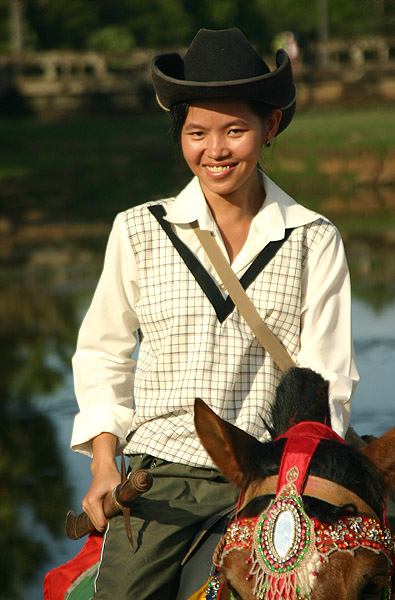Thiery having another photo taken!, Angkor Wat, Cambodia